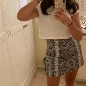 AUTHENTIC Intermix Leather Skirt NWT